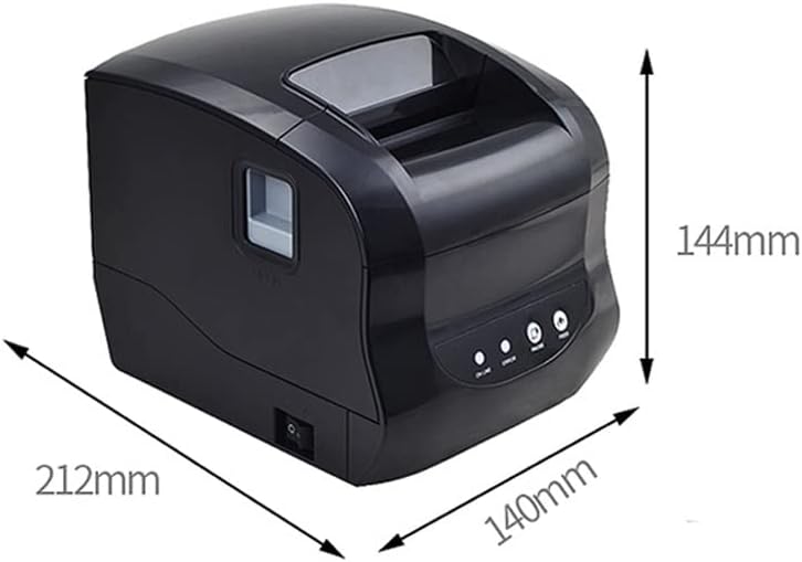 Trexd Small Label Printer Mobile USB Azul de 58 mm Térmico Multi Recibe Impressor Sticker