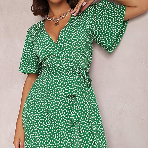 Vestido Bohemiano feminino de LCZIWO 2023 Polca de pão de verão VIDRA PRIMEL