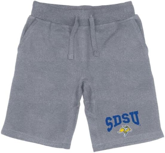 Sul de Dakota do Sul Jackrabbits Premium College Fleece Shorts de cordão