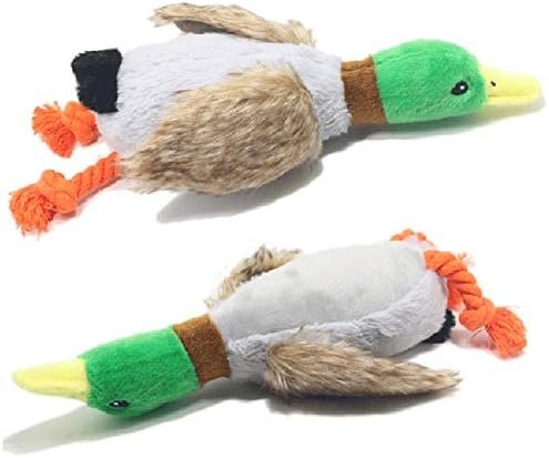 U/r fofo cachorros de pato fofos squeays brinquedos de estimação engraçada brincar de pêlos de mastigar para pequenos