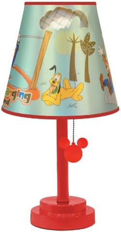 Lâmpada de mesa de corte de dado do Disney Mickey Mickey