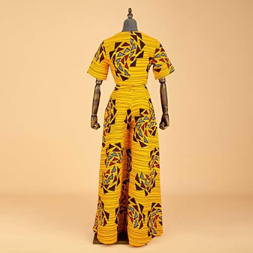 Conjunto de rastreas para mulheres tampos de estampas africanas e calças de ankara plus size dashiki roupas de traje de traje
