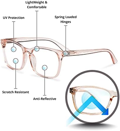 LEITEREST BLOCK BLOCKLOCK BLOCKLETS - óculos de computador com lentes refletivas finas, antiglare, tensão ocular, proteção UV, elegante