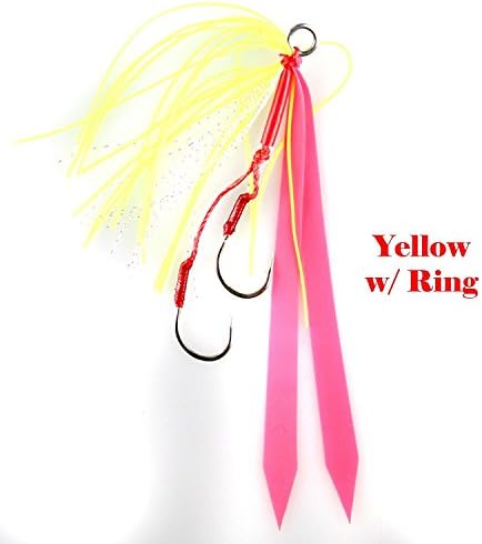 Jigging World Double Hook Silicon Skirt Teaser 2pcs