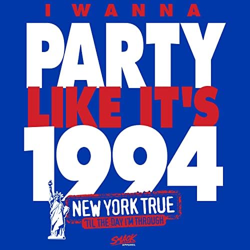 Eu quero festejar como é a camiseta de 1994 para os fãs de hóquei de Nova York