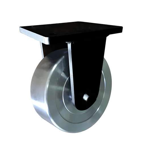 VXB Brand 12 polegada roda de rodízio 3307 libras fixo poliuretano de ferro fundido Capacidade de carga da placa superior = 3307