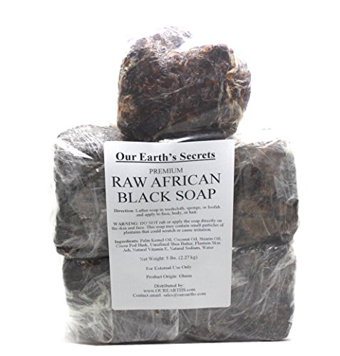 O nosso Secrete da Terra Premium Natural Africano Black Soap, 5 libras