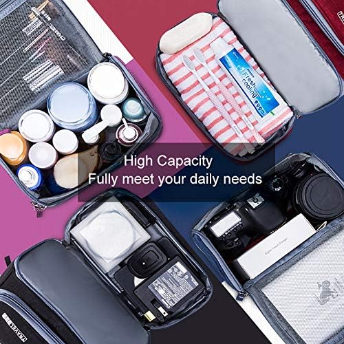 Jumeng Compact Holding Travel Bolsa de higiene pessoal Pequenos organizadores de maquiagem