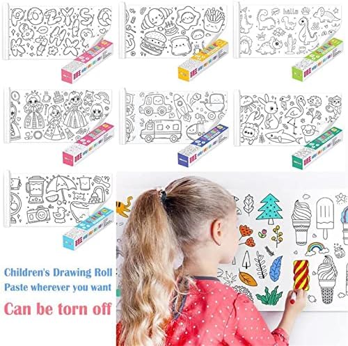 Rollly Art Coloring Roll, Papel para colorir da Páscoa para crianças, Rolly Art Artimize Coloring Roll Paper