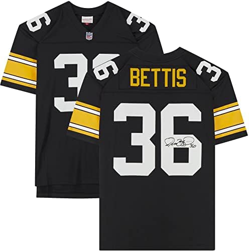 Jerome Bettis Pittsburgh Steelers autografados Black Mitchell & Ness Réplica Jersey - Jerseys da NFL autografada