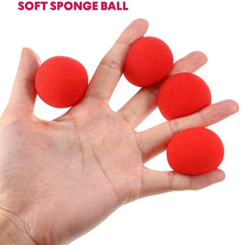 Abaodam Kids Toys Kids Toys Bolas de esponja vermelha 5pcs Red Sponge Toy com esponja Bola truques Props NOVA NEVIDADE TRUSOS