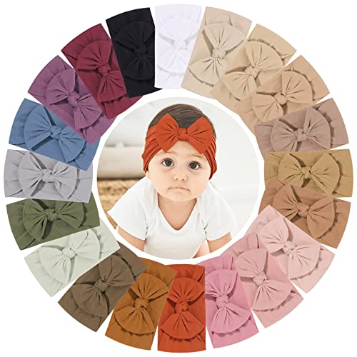 JollyBows 40 Pack Baby Nylon Bands Bandas de cabelo ELÁSTICAS ELÁTICAS DE CAIO