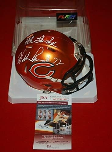 William Perry, a geladeira, Chicago Bears assinou o Flash Mini Capacete JSA CoA 2 - Mini capacetes da NFL autografados