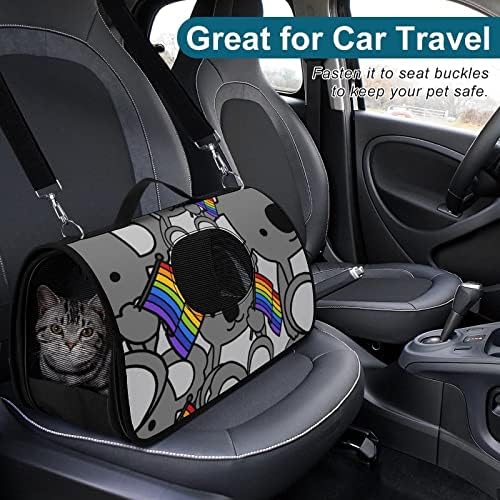 Orgulho gay koala carrinho de animais de estimação pequena bolsa de transporte para viagens ao ar livre para viagens