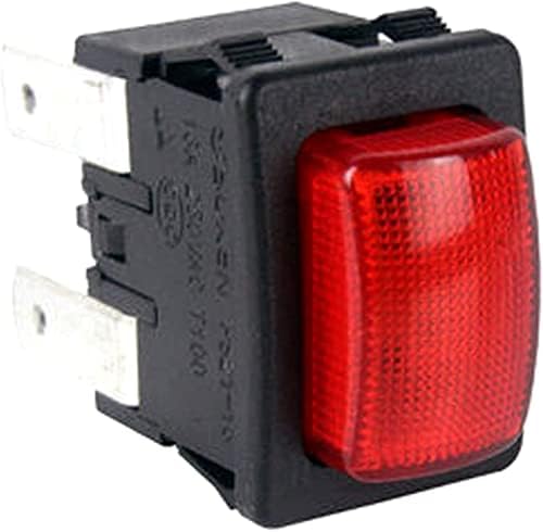 Interruptor do balanço do berrysun 5pcs vermelho 4 pinos interruptores de balancim PS21-16 Interruptor de toque elétrico 250V