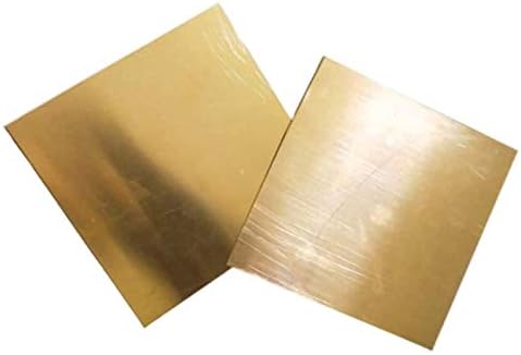 Nianxinn Capper Sheet Metal Brass Cu Metal Folha de folha de papel ótima para artesanato, folhas de espessura de lojas de máquinas