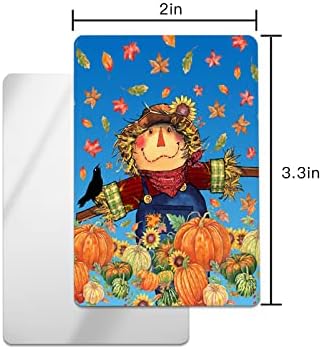 Ocomster Scarecrow Compact Mirror Bulk 2 Pacote Espelho de cartão, Girassóis de abóbora Burlap Maple Small Compact