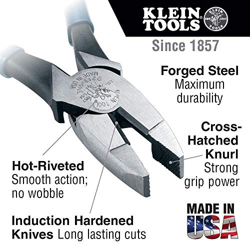 Klein Tools 80120 Kit de mochila e alicates com mochila, alicate de nariz longo, alicate diagonal e alicate de corte lateral, 4 peças