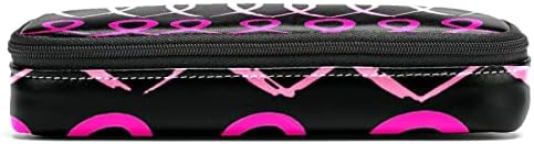 Tbouobt Makeup Bag Zipper Bolsa Travel Organizador cosmético para mulheres e meninas, fita rosa