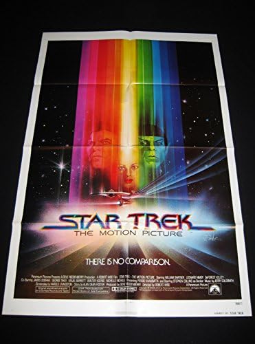 Star Trek: The Motion Picture 1979 William Shatner Leonard Nimoy Advance uma folha perto da hortelã não utilizada !!