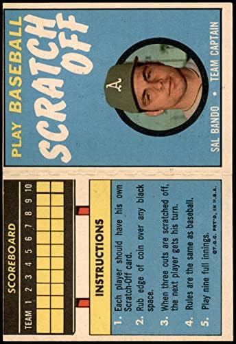 1970 Topps Sal Bando Oakland Athletics VG/Ex Athletics