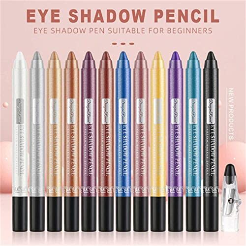 Caneta de delineador de lápis Shimmer Shishadow, sombra de olho de creme metálico pigmentado alto, longa duração