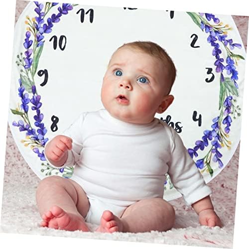 Hemoton 1pc Milestone Blange Decorativo Plantas do Baby Primeiro ano Recém -nascido Milestone Milestone Blanket