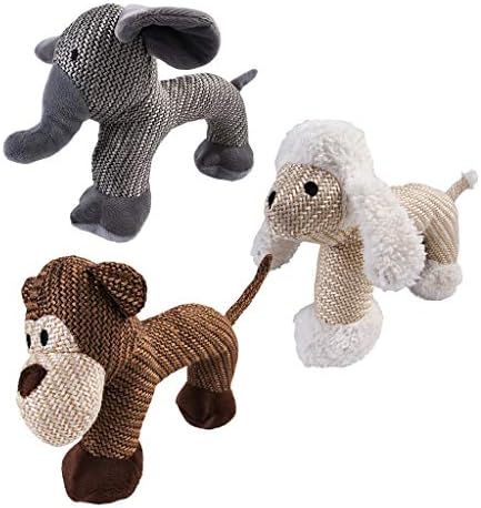 BAOBLAZE PET POPTY Puppy Squeaky Toy Animal Shapeer Squeaker Chew Treinamento de brinquedos tocando, elefante, conforme