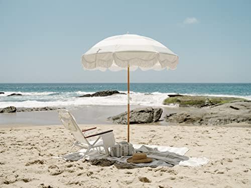 Business & Pleasure Co. Holiday Beach Blanket - Perfeito para a praia e piqueniques - Toalha de praia de grandes dimensões