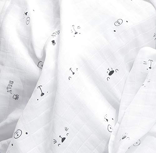 Bily Muslin Baby Swaddle Wrap recebendo cobertores. algodão super macio e respirável cobertor de luxo para bebês recém -nascidos,
