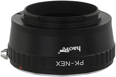 Haoge Lens Mount Adapter for Pentax K PK Mount Lens to Sony E Mount NEX Camera a3000 a3500 a5000 a5100 a6000 a6400 a6500 A7 A7R A7S