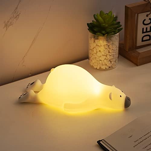 Zuokemy LED Puppy Bear Night Light, Luz noturna de Nursery Menor