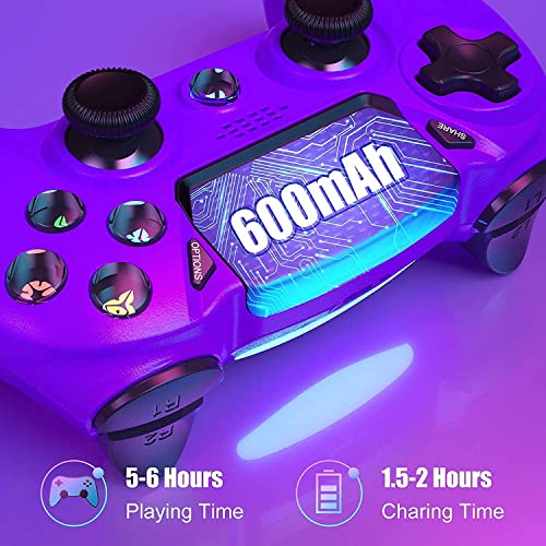 Stoga Wireless Controller for PS4, controlador para PS4 com gamepad de painel de toque, turbo e tomada de áudio, controlador de