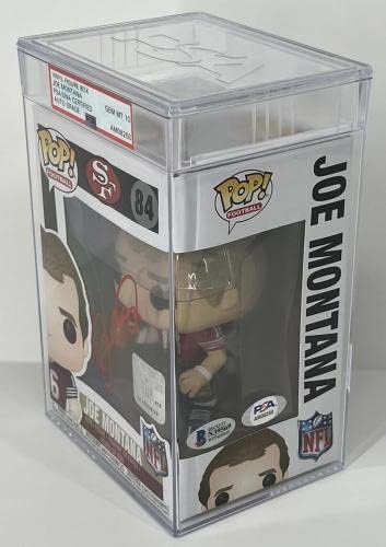 Joe Montana assinou o Funko Pop 84 BAS/PSA * GEM MT 10 AUTO * - Figuras autografadas da NFL