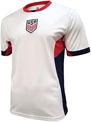 Icon Sports Federação de futebol americano USMNT T-shirt de camisa de futebol de jogo para adultos