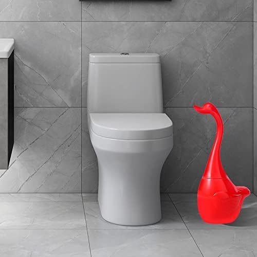 Escova de vaso sanitário guojm pincel de vaso sanitário de cisne criativo com suporte de suporte limpo escova de