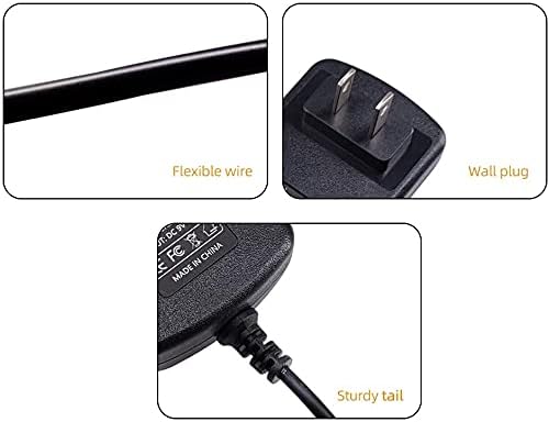 Adaptador CA de viagens PPJ para Dragon Touch DT R10 R10B 10.1 Google Android Tablet PC DC Cabo de alimentação de alimentação