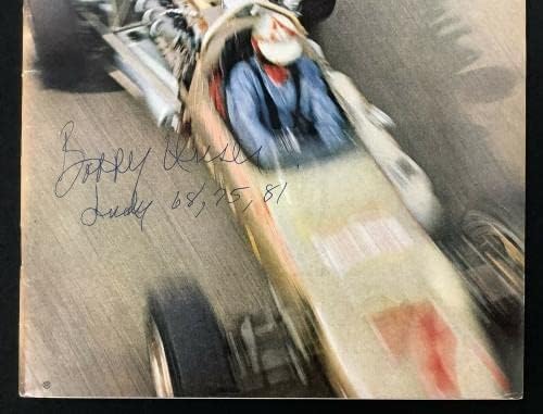 Bobby Unser Sports Sports Illustrated 31/01/65 Nenhum rótulo Indy 500 Auto Inscript JSA - Revistas autografadas da NASCAR