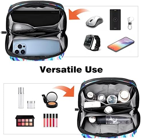 Bolsa de organizador eletrônico portátil Bolsa Bolsa de Armazenamento de Cable Geometria para discos rígidos, USB, cartão SD,