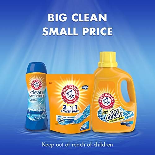 Arm & Hammer In-Wash Scent Booster, Purificanting Waters, 4 contagem