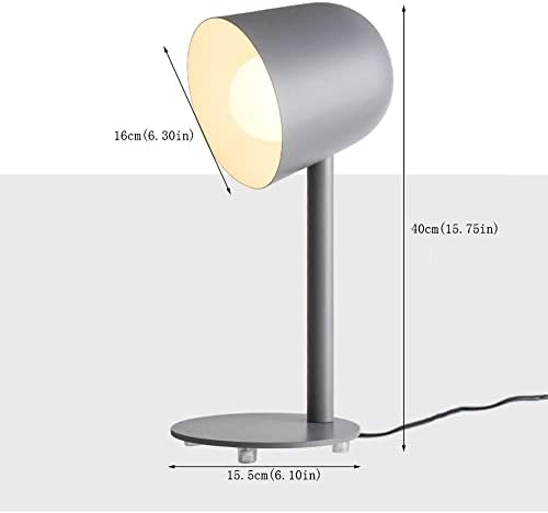 Lâmpada de cabeceira de cabeceira LED E27 Macaron Proteção para o olho Lâmpada de mesa de mesa metal colorido lâmpadas de decoração