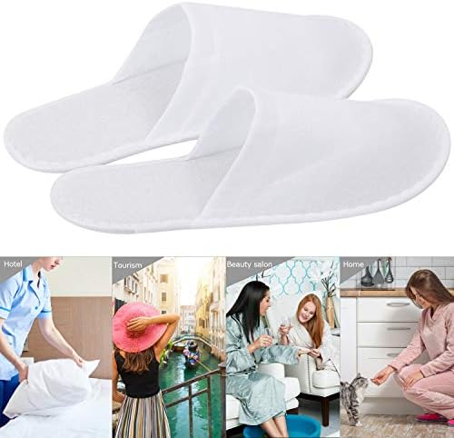 Flips de spa chinelos descartáveis ​​para hóspedes de hotel mulheres, homens fechados no dedo do pé super conforto