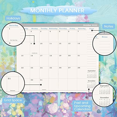 Pocket Planner 2023-2024 -2023-2024 Pocket Planner/Calendar, Jul.2023 -Jun.2024, Planner de bolso mensal de 12 meses e organizador de