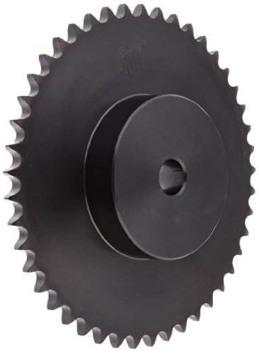 Browning 40B45 Chave de corrente de rolo mínima de furo, fita única, aço, furo estocado de 5/8 , 45 dentes