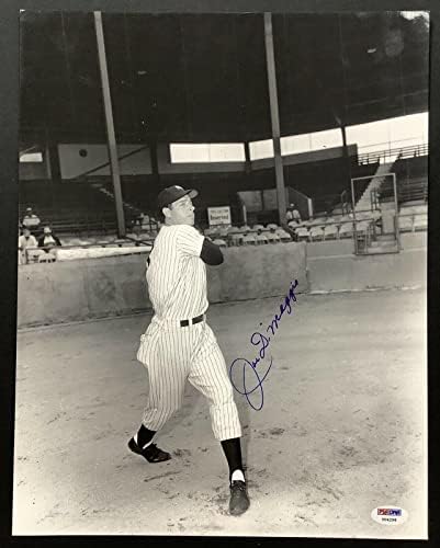 Joe DiMaggio Photo assinada 11x14 Baseball Imagem rara Auto NY Yankees HOF PSA/DNA - MLB autografado Fotos