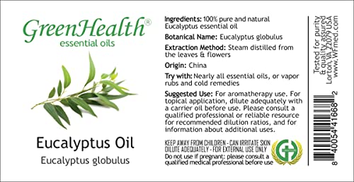 1 galão de eucalipto Óleo essencial - Greenhealth