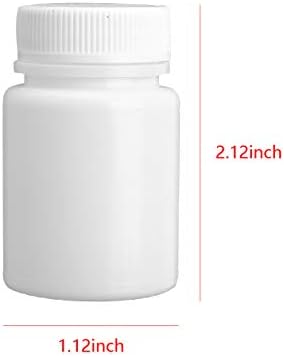Zaldita 10pcs Medicina plástica garrafas químicas cápsula sólida cápsula de caixa do comprimido de comprimido de comprimido