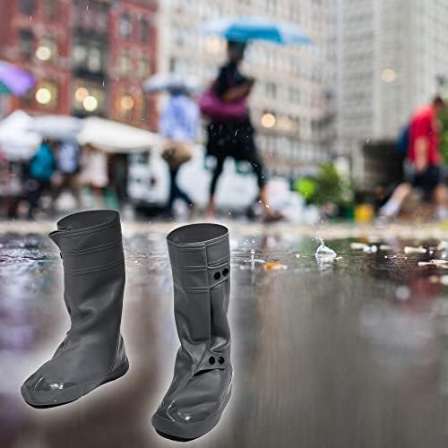 Vocoste 1 par tampa de sapatos à prova d'água, tampas de chuva reutilizáveis ​​capas de botas de chuva não deslizantes