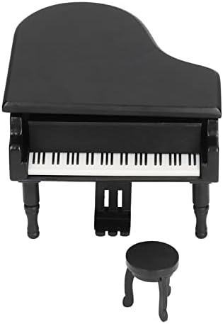 Bestyijo Piano Music Box, caixa de música em forma de piano com caixa de ornamentos de bancada para o dia dos namorados