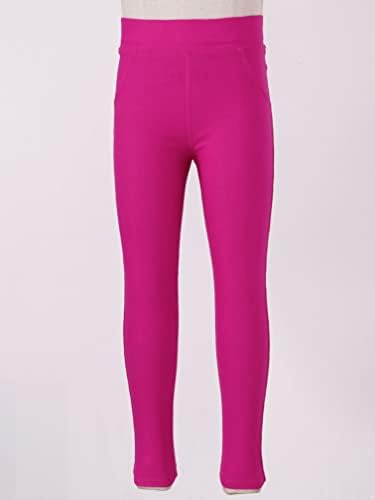 Easyforever Girls Leggings esticados DANCE TILAS ELÁSTICA PALTAS FLAMINGOS E PRIMEIRA DE FLOR LEGGINGS DE YOGA PRIMAGEM